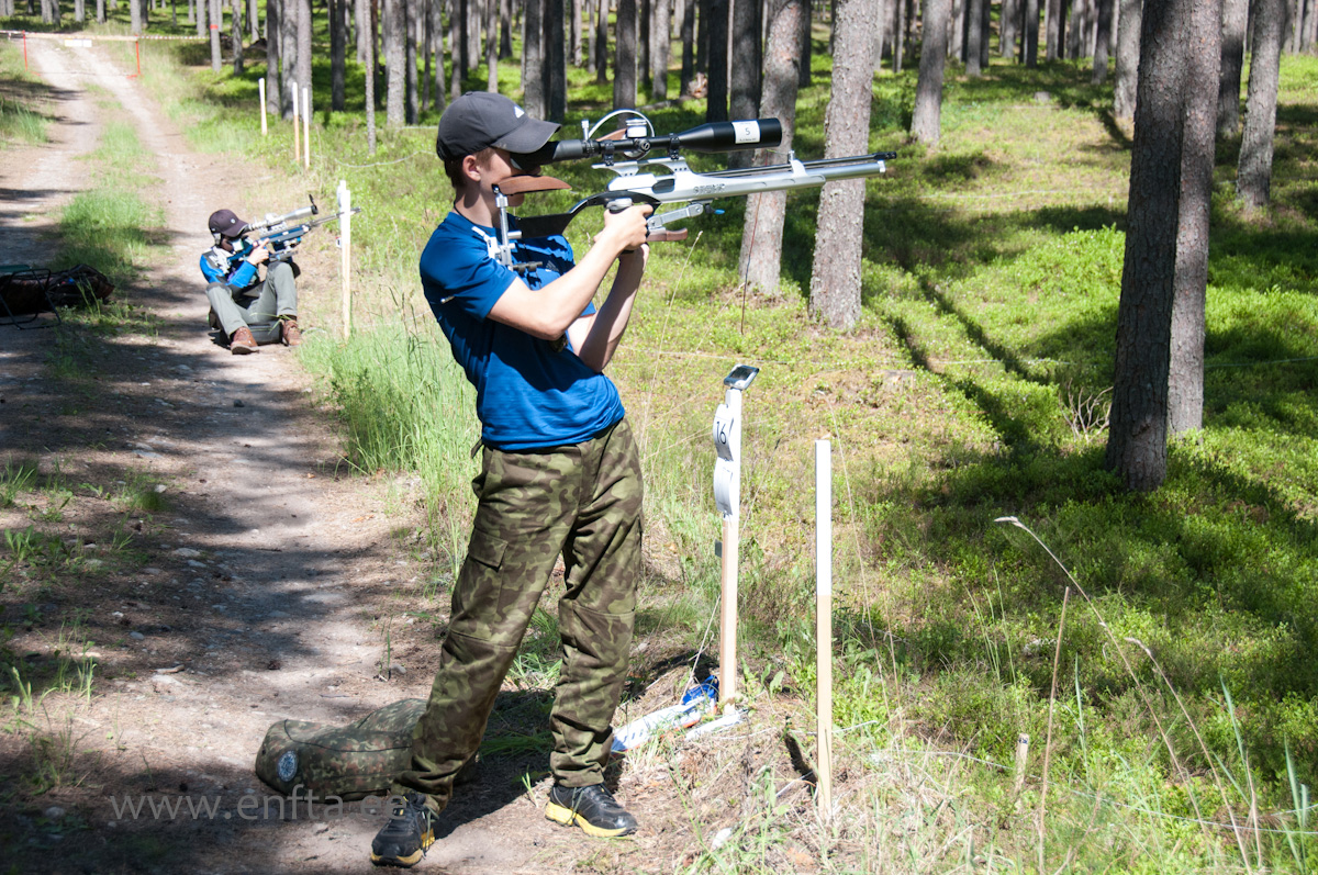 Rein jr Reinu, Steyr LG 110 Field Target, Nikko Stirling Targetmaster 10-50x60